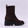 Wonders Toronto Wedge Boot - Brown Suede